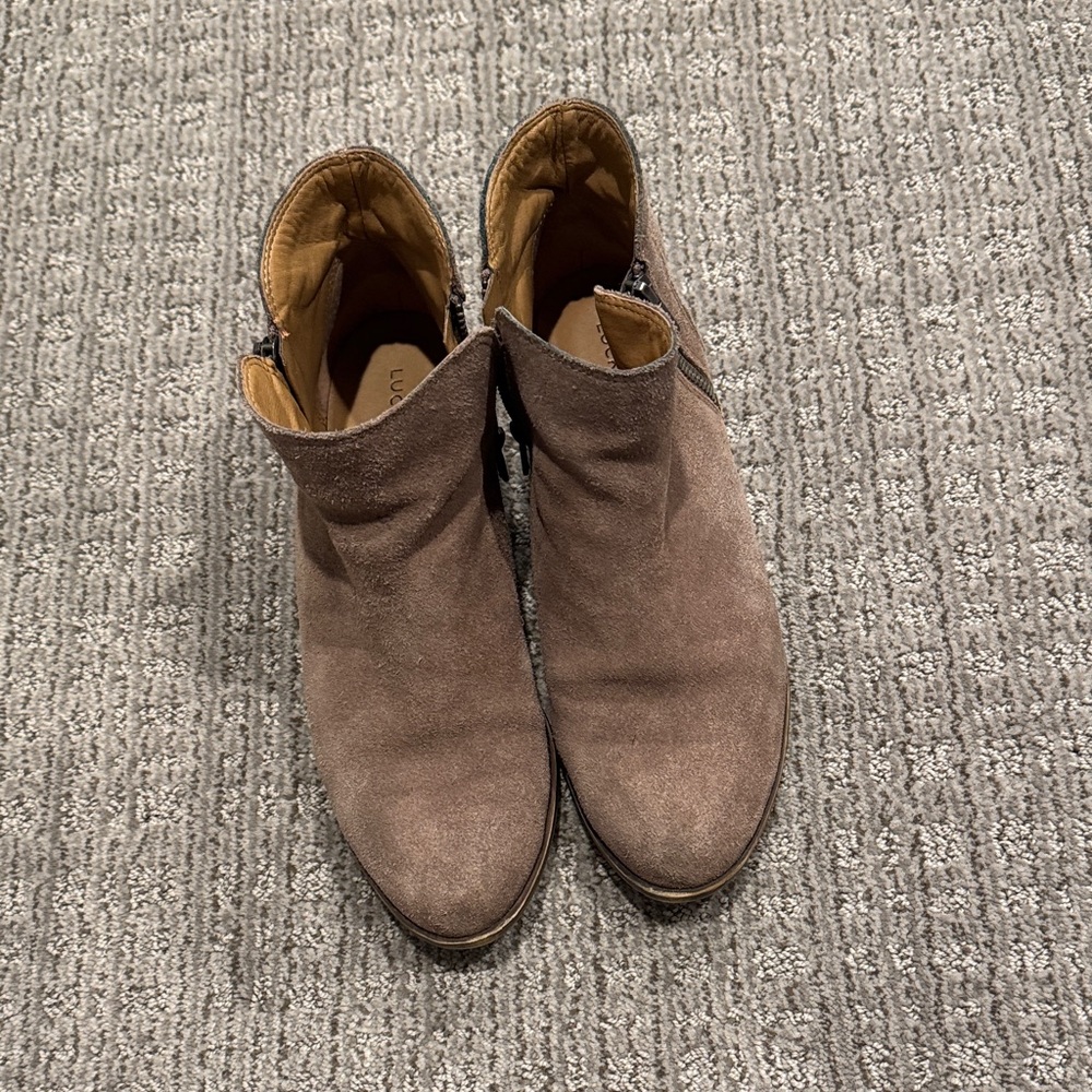 Lucky Brand Suede Booties